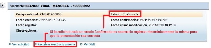 Pasos a seguir -registro de la solicitud-