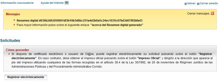 Pasos a seguir -registro de la solicitud-